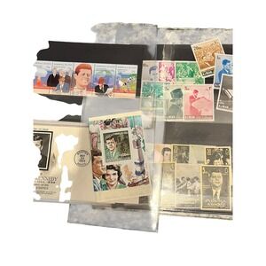 JFK John F Kennedy Commemorative Stamp Collection Int Collectors Society